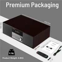 LONPOO LP-816 Kompakt HiFi Rendszer 40W RMS, CD Lejátszóval, FM Rádióval, Bluetooth-szal, Fa Hangszóróházzal, Mély Basszussal

AI: I've crea 6