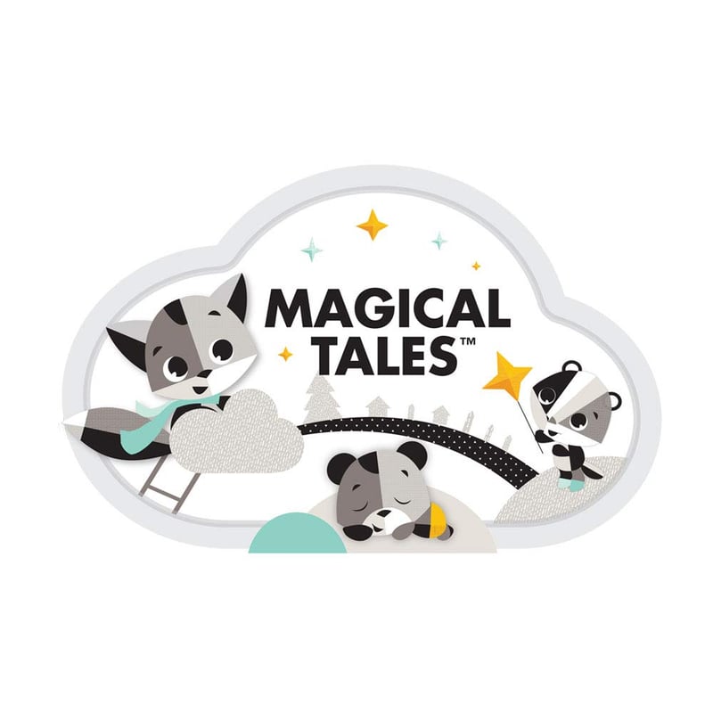 Tiny Love Klasszikus Zenélő Körforgó - Magical Tales Babaforgó Plüss Figurákkal, Automatikus, 3 AA Elemmel Működő Kiságy Játék