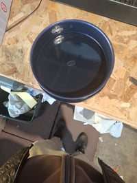 Formă de copt rotundă, emailată, Dr. Oetker Back-Liebe, Ø 28 cm, formă pentru tort cu margine înaltă și fund detașabil — deteriorată în 2 locuri (stare: vezi a 2-a imagine) 2