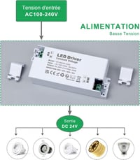 LED Trafó 24V 30W - Konstans Feszültségű Meghajtó LED Szalagokhoz 4