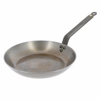 Tigaie din oțel carbon De Buyer Mineral B 28 cm - Utilizată, cu pete de grăsime, uzată — pete de grăsime, uzată, arsă (stare: vezi a 2-a fotografie) 1