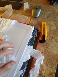 Panou LED de tavan BRILONER cu telecomandă, schimbare culori RGB, lumină albă reglabilă — colț ușor îndoit (stare: vezi a 2-a imagine) 2