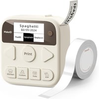 Makeid S1 Pro Bluetooth címkenyomtató - Gyors, tintamentes, LCD kijelzős 1