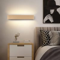 Martll Fa LED Fali Lámpa 52cm - Meleg Fehér Beltéri Világítás Nappaliba, Hálószobába, Folyosóra és Lépcsőhöz - Modern Téglalap Dizájn 4