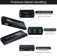4K HDMI Elosztó 1 be 4 ki - Xbox, HDTV, Projektor kompatibilis 4