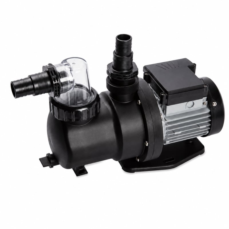 Filtračné čerpadlo do bazéna Steinbach SPS 100-1 550 W, 158 l/min, 10 m — chybné, na náhradné diely: nespustilo sa (stav: pozri 2. obrázok)