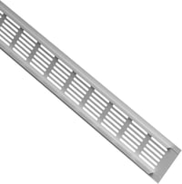 LIRAST 60x400 mm Ezüst Alumínium Szellőzőrács - Beépíthető Légbeeresztő Rács Csavarozható vagy Öntapadós Rögzítéssel 6