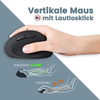 Perixx Periduo-606 Ergonomikus Vezeték Nélküli Billentyűzet QWERTZ és Vertikális Egér Szett - Osztott Billentyűzet, 4-Irányú Görgő, Állítható Csukl 4