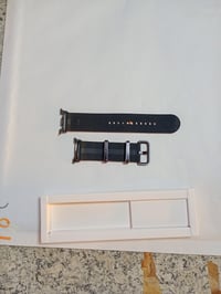Samsung Athleisure Band ET-SOL33 Galaxy Watch8 és Watch8 Classic sportszíj M/L méret zöld színű eredeti rugalmas nylon óraszíj 3