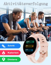 HUAKUA Okosóra Telefonálási Funkcióval, Bluetooth Hívás, SpO2 Mérés, Pulzusmérő 6