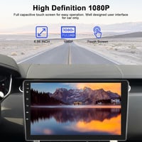 Univerzális 1 DIN Autórádió Android 15 - 10" Érintőképernyős Fejegység 2GB+64GB, Vezeték Nélküli CarPlay, Bluetooth 5.0, GPS Navigáció, WiFi, To 6