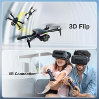 FAKJANK F417 Drón 1080P Dual Kamerával - WiFi Vezérlésű Quadcopter Gyerekeknek, 90° Állítható Kamera, LED Világítás, Kézi Táska, Kezdőknek I 5