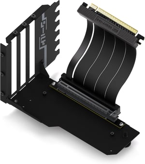 EZDIY-FAB Vertikalni GPU držač s PCIe 4.0 Riser kabelom - 115mm Fleksibilni produžetak za RTX40 kartice - Crna Shield serija