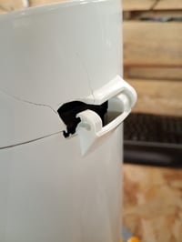 Termos cu pompă Emsa Ponza ISO 1,9 l, alb, oțel inoxidabil — defect, funcționează parțial: clemă termos ruptă (stare: vezi poza a 2-a) 3