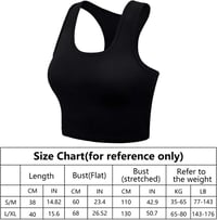 FEPITO 6 db női pamut crop top, ujjatlan sportmelltartó 2