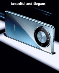 Honor Magic 6 Lite mágneses tok - 360°-os zöld alumínium keret üveg hátlappal 7
