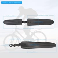 Univerzális Hejo kerékpár sárvédő szett, 24-29" MTB-hez, piros fényvisszaverőkkel 5