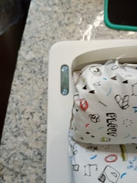 Măsuță de înfășat pliabilă de perete Badabulle Plouf cu raft și salteluță — înveliș uzat, crăpat, lovit (stare: vezi poza nr. 2) 16