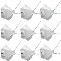 3M Aura FFP2 maska za zaštitu od prašine s ventilom, serija 9322+, 9 komada (nepotpuno pakiranje, nedostaje 1 komad od originalnih 10) 2