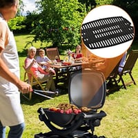 Weber Q2000 sorozathoz való Onlyfire öntöttvas grillrács, 2 darabos szett 7