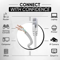 Mr. Tronic 25m Cat6 Ethernet kábel, gyors internet, szürke, UTP CCA, 1Gbps 4