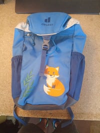 Dječji ruksak Deuter Waldfuchs 10, 10 litara, plavi, korišten - poklopac s mrljama, ispravan (stanje: vidi 2. sliku) 2