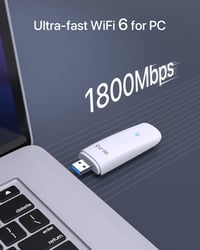 BrosTrend AX1800 WiFi 6 USB adapter, 1800 Mbit/s, Windows 10/11 kompatibilis 2