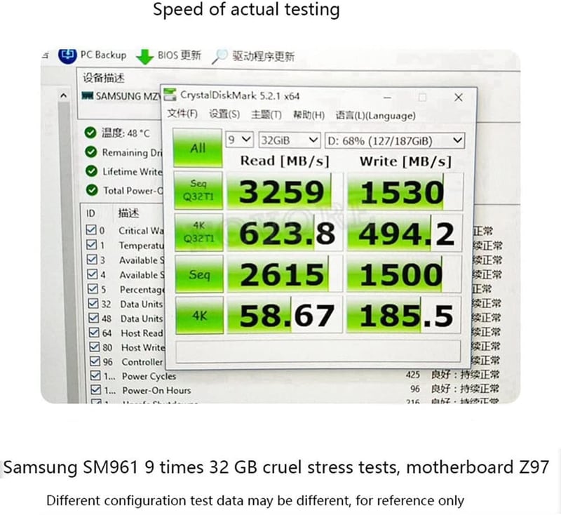 Xiwai NVME M.2 SSD hosszabbító kábel 40cm, SFF-8654 csatlakozóval