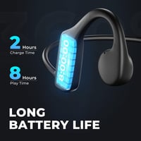 BEARTAIN Csontvezető Bluetooth 5.3 Úszó Fülhallgató IP68 Vízálló MP3 Lejátszóval 2