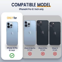 Apple iPhone 14 Pro Fekete Mágneses Védőtok Kamerafedővel 5