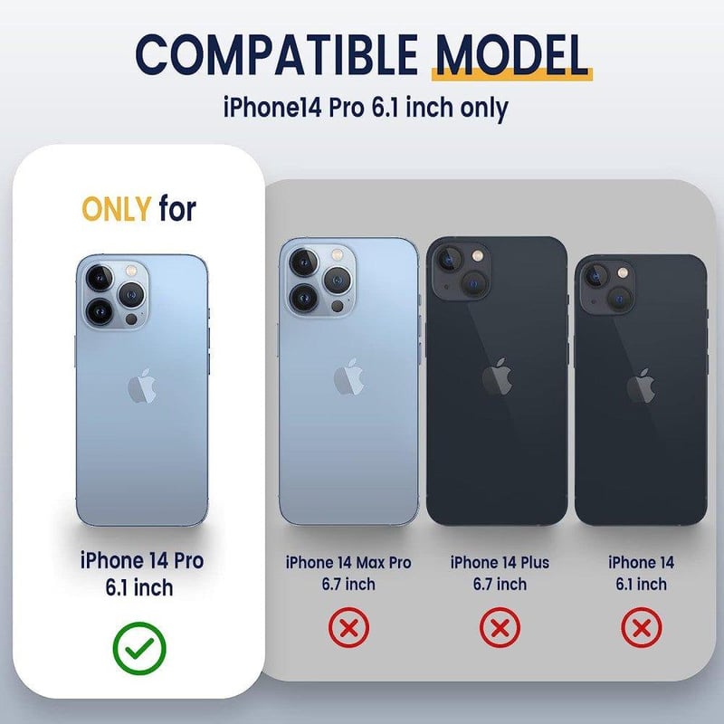 Apple iPhone 14 Pro Fekete Mágneses Védőtok Kamerafedővel