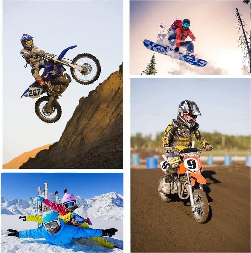 ZUMLLOMA Motocross Szemüveg - UV-védett, Szélálló, Unisex Síszemüveg és Motorosszemüveg