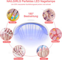 NAILGIRLS 48W UV LED Körömszárító Lámpa - Hordozható, LCD Kijelzős, 3 Időzítővel 5