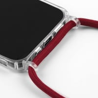 Apple iPhone XR Átlátszó Kék Szilikon Védőtok Nyakpánttal 7