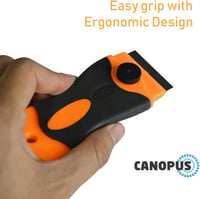 Canopus műanyag borotvapenge kaparó 10 db cserepengével matricák és címkék eltávolításához 6