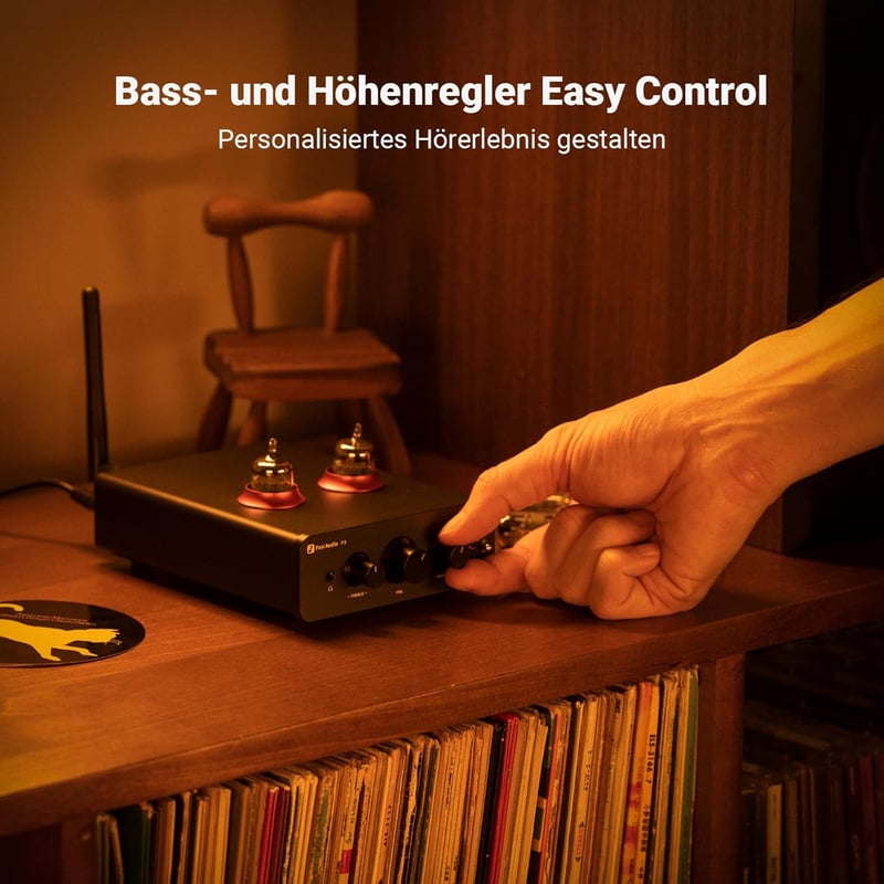 Fosi Audio P3 Hi-Fi csöves előerősítő Bluetooth 5.1-gyel és hangszínszabályzóval