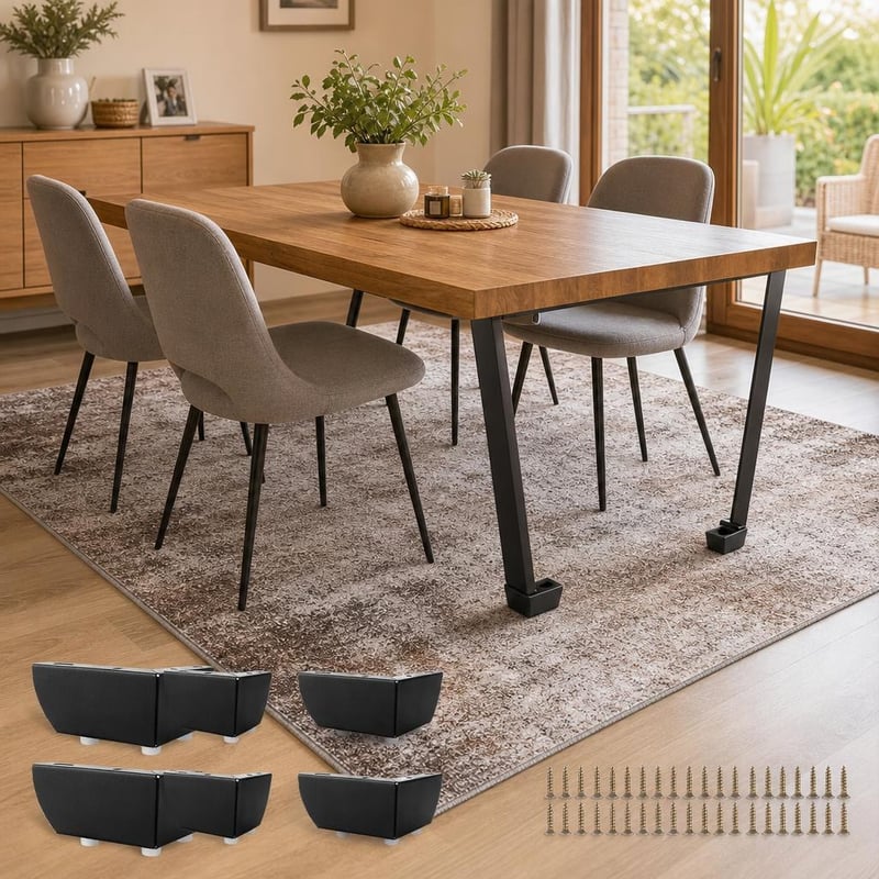 Set za zaštitu podova: 16× kapice za noge namještaja + 160×230 cm protuklizna podloga