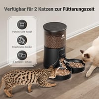 IMIPAW WiFi Automata Adagoló Macskáknak és Kistestű Kutyáknak - 4L Száraztáp Adagoló, Programozható, Napi 1-10 Etetés, Applikációval Vezérel 2
