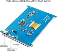 ELECROW 7" IPS Érintőképernyős HD Monitor Raspberry Pi és Windows Kompatibilis 5