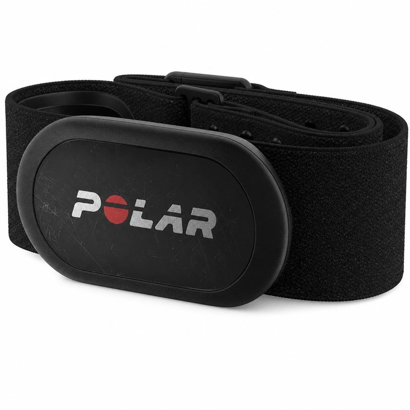 Polar H10 Szívfrekvencia Szenzor Mellkasi Szíjjal, Bluetooth és ANT+, Fekete, M-XXL méret — karcos tetejű (állapot: lásd a 2. képet)