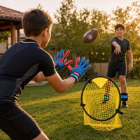 Američki nogomet set: mini lopta + 6 kg utezi + mini gol + zaštitne hlače + golmanske rukavice 1