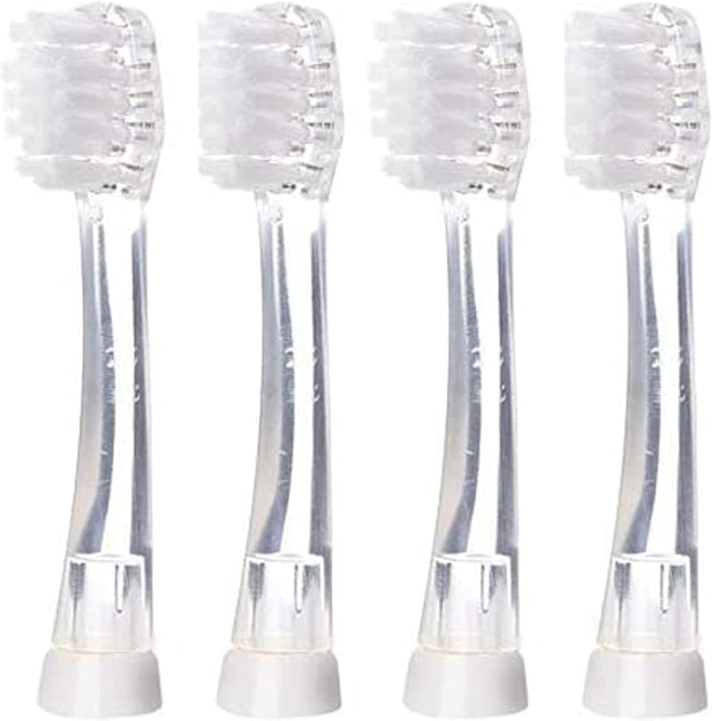 Brush-Baby BabySonic elektromos fogkefe pótfej, 18-36 hónapos babáknak - 4 db-os csomag