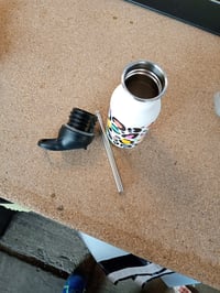 Nerezová fľaša Klean Kanteen Classic Narrow so športovým uzáverom Sport Flip, leopardí vzor, 355 ml, používaná (stav: pozri 2. obrázok) 2