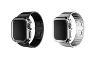 Apple Watch kompatibilis óraszíj szett, 2 db, fekete-ezüst 1