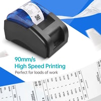 Bisofice 58 mm-es Hőpapíros Nyugtanyomtató USB/Bluetooth Csatlakozással, Windows/Linux/Android/iOS Kompatibilitás, ESC/POS Támogatás 5