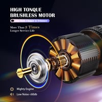 SUPRENT PRO HC776BX Professzionális Vezeték Nélküli Hajvágó - Nagy Nyomatékú Kefe Nélküli Motor, Levehető DLC Penge, Töltőállomás 3
