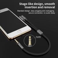1Mii 3.5mm-es Y-elosztó audiókábel autóhoz és otthoni hifihez, 30 cm 4