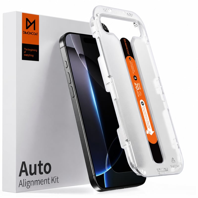DIMONCOAT Ochranné tvrdené sklo na displej pre iPhone 16 Pro Max 6,9 palca, súprava na automatickú kalibráciu, 9H+ vojenská ochrana, ochrana súkromia (anti-spy), 2 ks