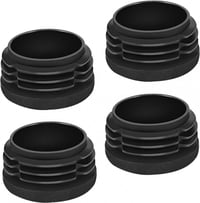 Moinkerin 4db Fekete Lamellás Bútortalp 30x30mm Négyzetrúdhoz 1