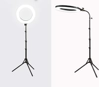 GSKAIWEN 18" LED Körfény Szett 60W - Állítható Fényerő, Sminkes Portré Fotózáshoz, YouTube Videókhoz, Tetováláshoz, Puha Csővel 6